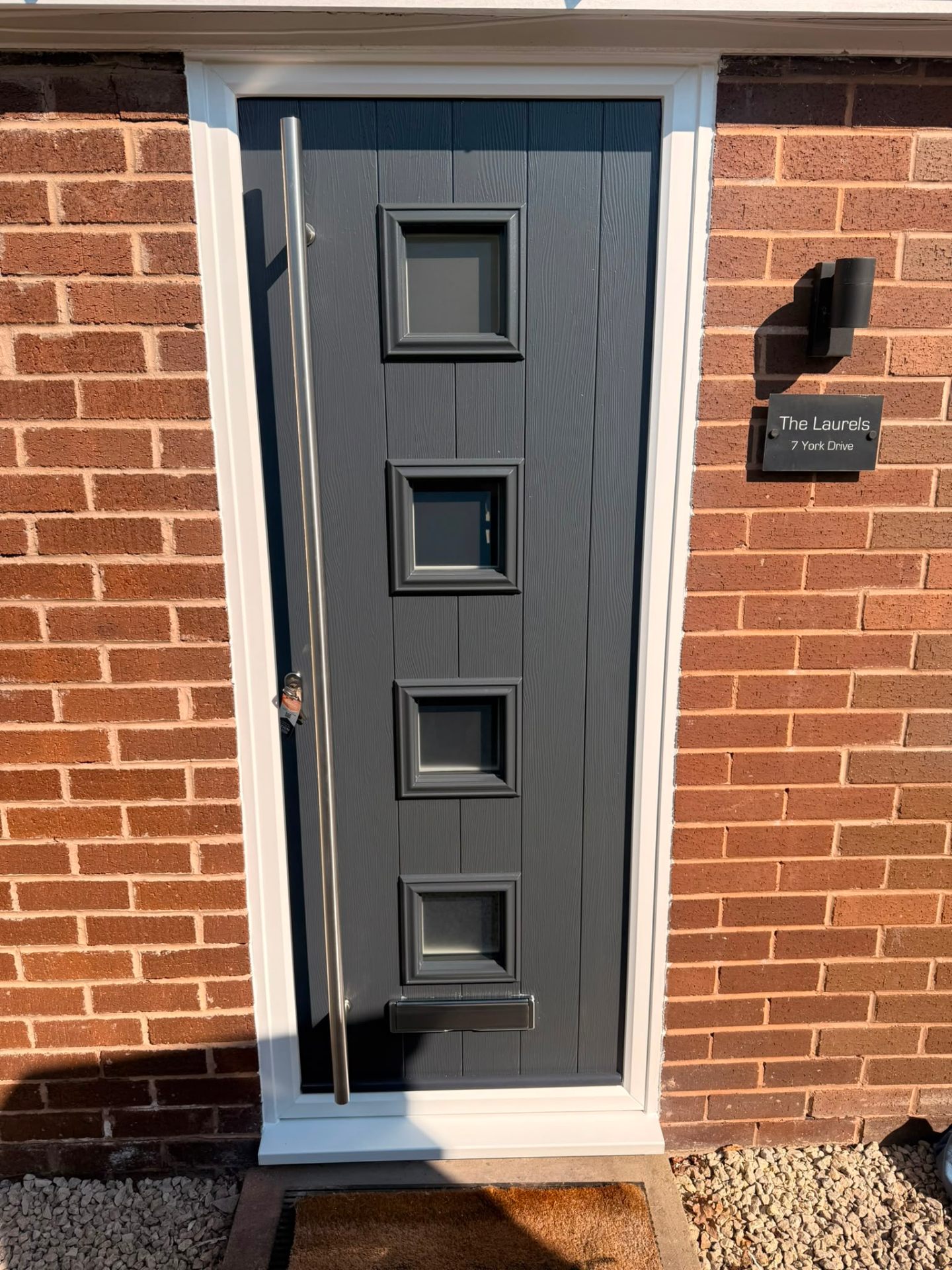 Composite door installation by Rural Windows in Chester & North Wales