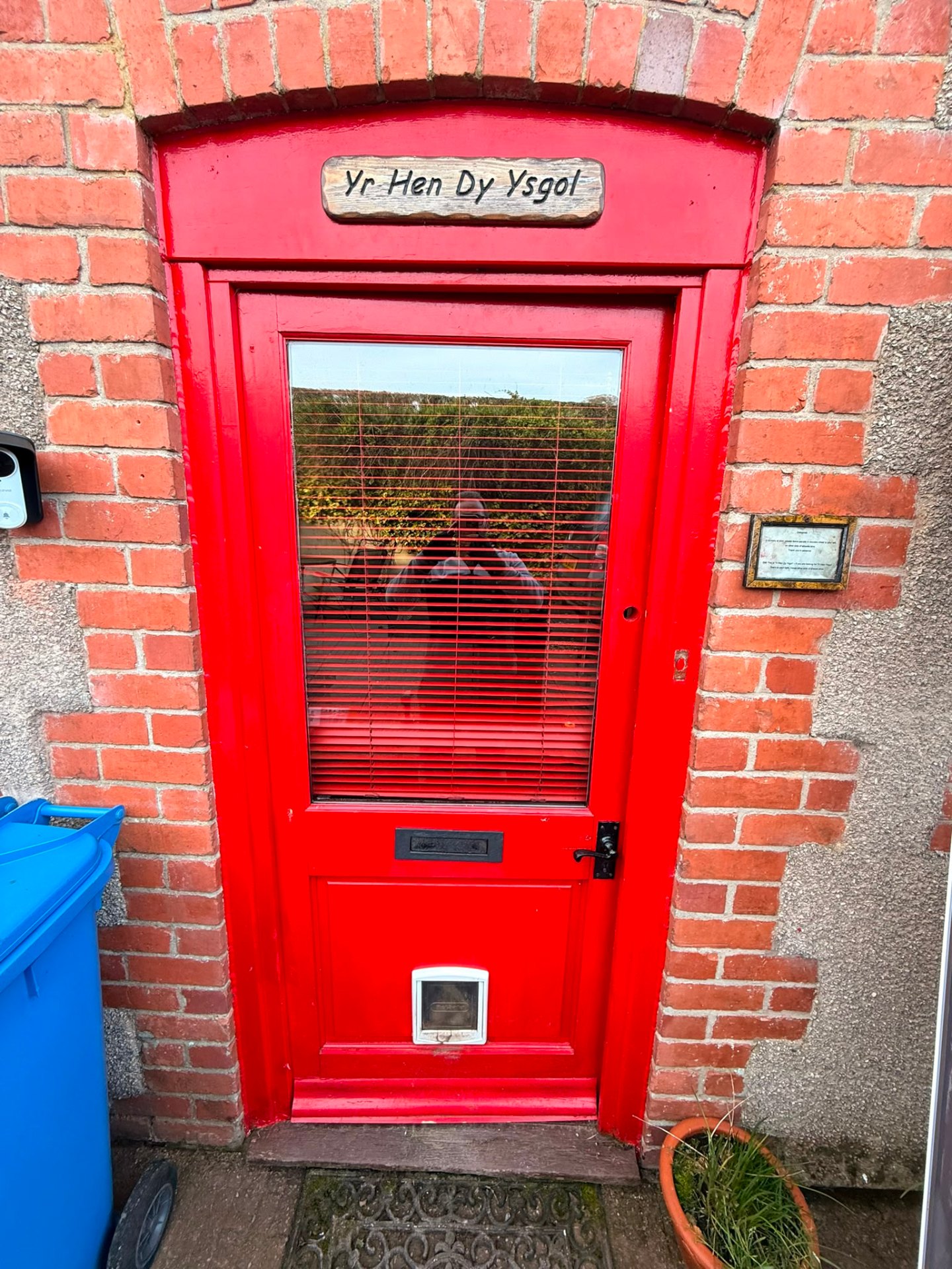 Before: original opening prior to composite door installation by Rural Windows in Chester & North Wales