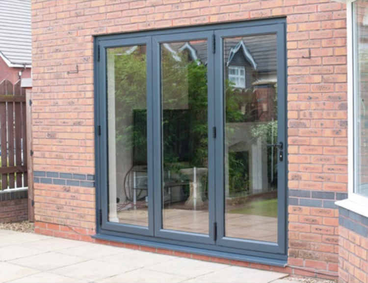 Aluminium bi-fold doors installation by Rural Windows in Chester & North Wales
